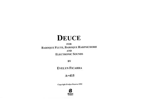 Deuce - BabelScores | Instruments and Electronics