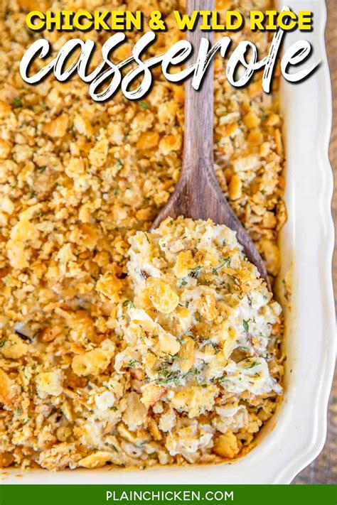 Chicken And Wild Rice Casserole Chicken And Wild Rice Casserole