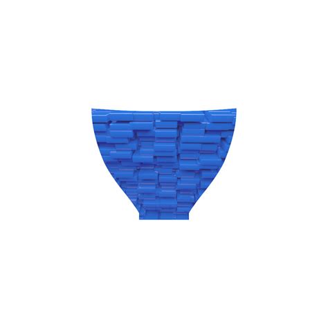 Glossy D Blue Cubes Custom Bikini Swimsuit Id D