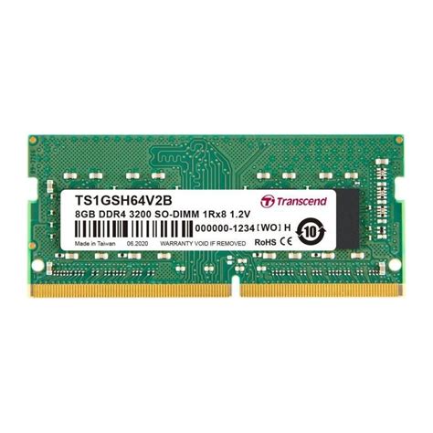 Transcend 8GB DDR4 3200MHz SODIMM памет (TS1GSH64V2B3) на цена 106 лв