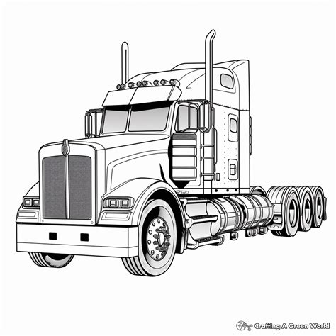 Diesel Truck Coloring Pages Free And Printable