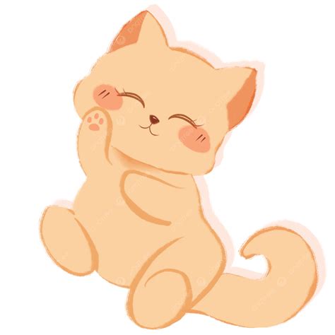Cute Cat Pet Illustration, Paint, Pet, Playing PNG Transparent Clipart