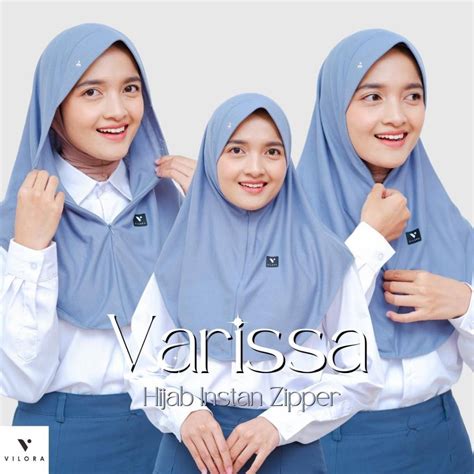 Jual Vilora Varissa Hijab Instan Zipper Kerudung Sekolah Shopee