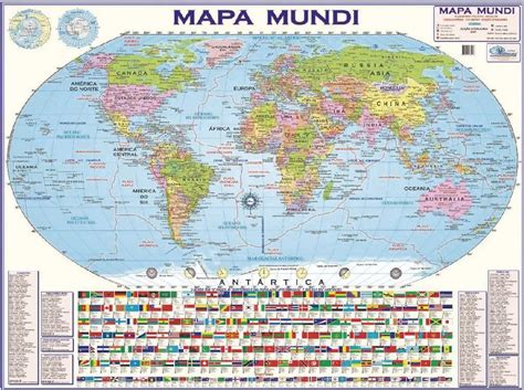 Mapa Do Mundo Para Imprimir - Mapa Do Mundo Completo Para Imprimir