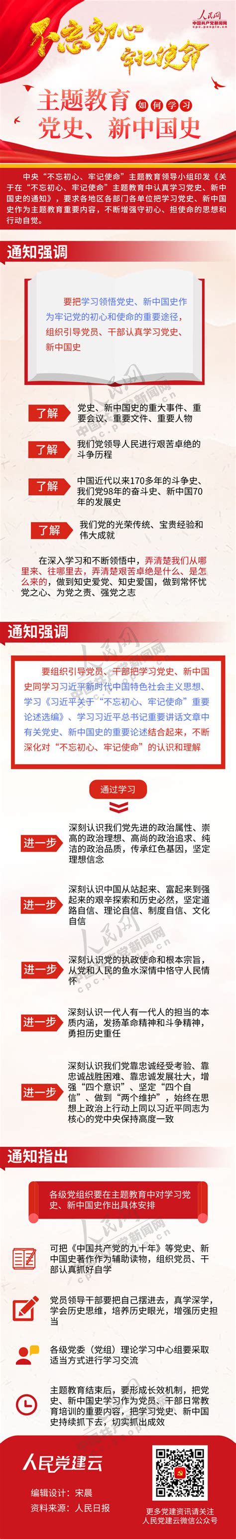 图解：“不忘初心、牢记使命”主题教育中如何学习党史、新中国史央广网