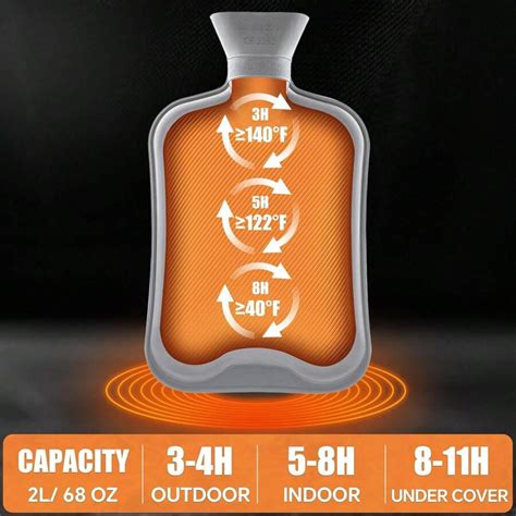 Thicker Larger Anti Burst PVC Hot Water Bottle Odorless Cross Border Warm Water Bag