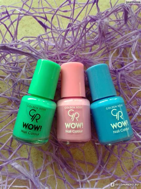 Лак для ногтей Golden Rose WOW! Nail Lacquer - «Шесть летних оттенков ...