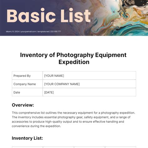 basic list template edit    templatenet
