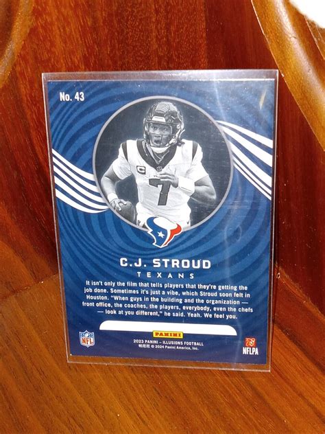 Panini Illusions Football C J Stroud Rookie Orange Parallel See