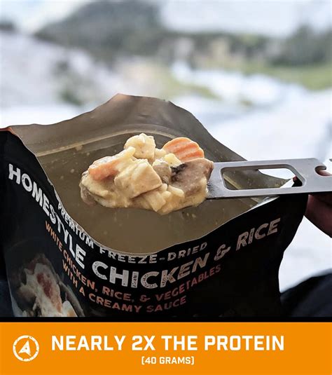 Peak Refuel Freeze Dried Homestyle Chicken And Rice 2 Serving Pouch Ships In 1 2 Weeks