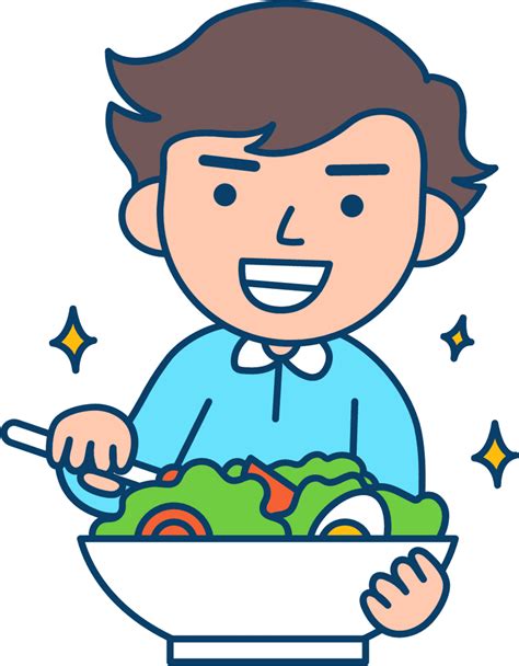 Eating salad for clipart picture – Clipartix