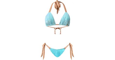 ELIN RITTER IBIZA Metallic Triangle Ibiza Bikini Mari Leah Malibu In