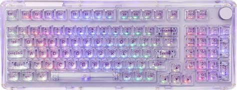 Kiiboom Phantom Hot Swappable Crystal Gasket Mounted Mechanical Keyboard Triple Mode Nkro