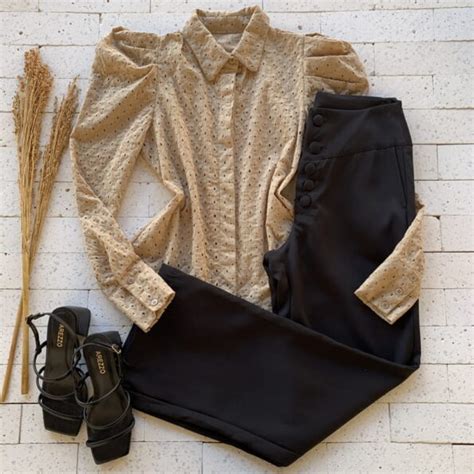 CAMISA LAISE PRINCESA PREMIUM NUDE Dondoca Moda Feminina