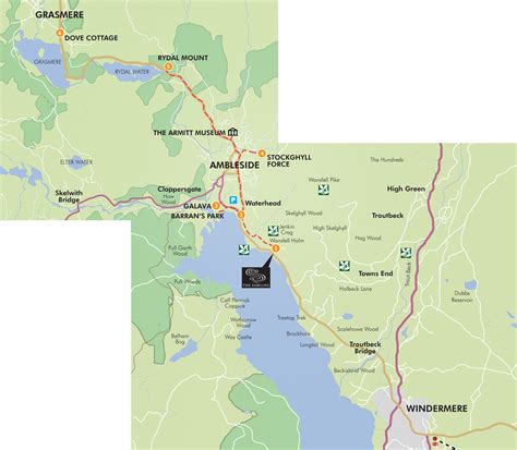 samlingamblesidegrasmeremap  samling luxury country hotel   lake district