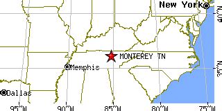 Monterey, Tennessee (TN) ~ population data, races, housing & economy