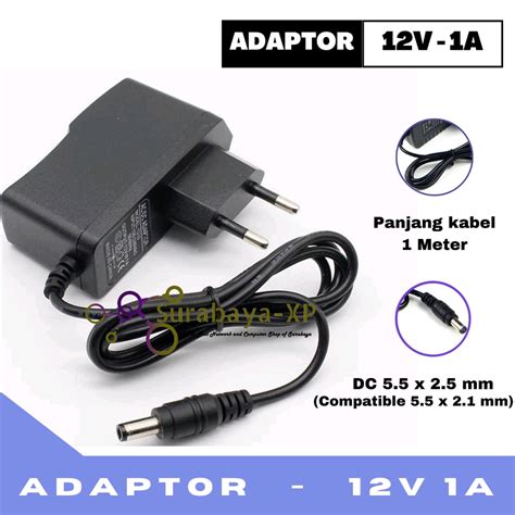 Jual Adaptor 12v 1a 12 Volt 1 Ampere Shopee Indonesia