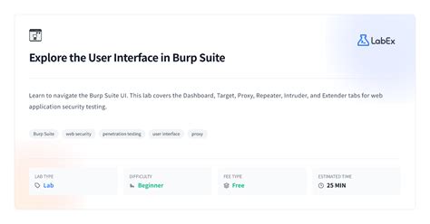 explore  burp suite user interface ui  beginners labex