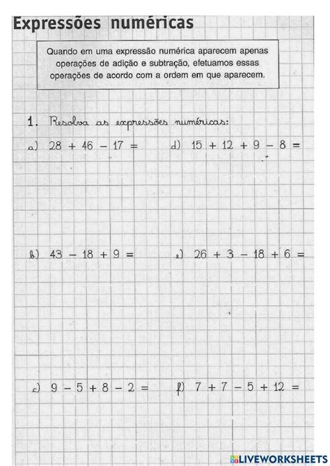 A Sheet Of Paper With Numbers On It And The Words Expresses Numericias