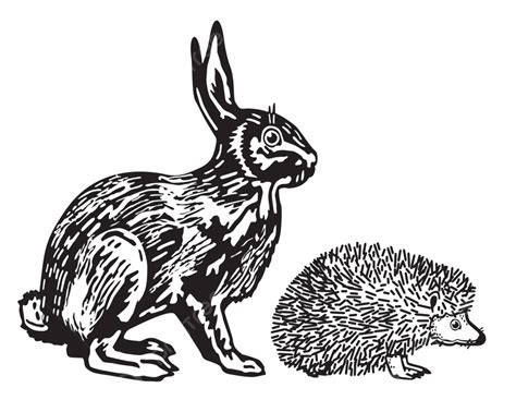 Hare And Hedgehog Hare Easter Ears Vector Hare Easter Ears PNG And