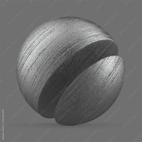 Grey, shiny stainless steel Stock 3D asset | Adobe Stock