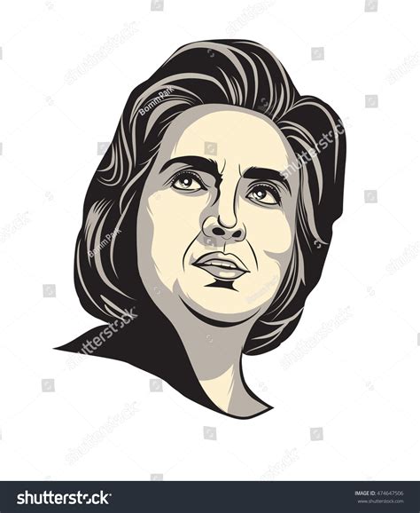 Hillary Clinton Portrait Illustration Stock Illustration 474647506 ...