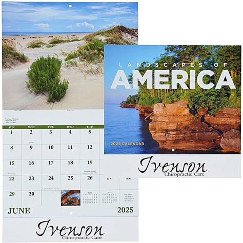 Landscapes Of America Calendar Stapled 585 St