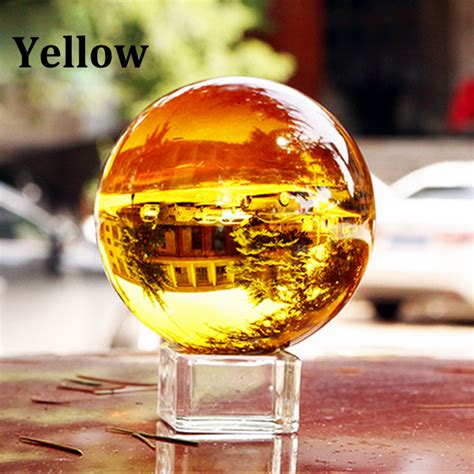 mm colorful crystal ball  base glass magic  grandado