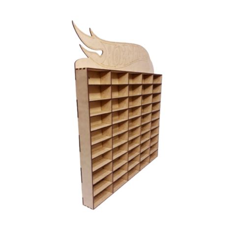 Porta Carrinhos Prateleira Organizador Para Carros Hot Wheels Artesanato Ympacto Arts Mdf