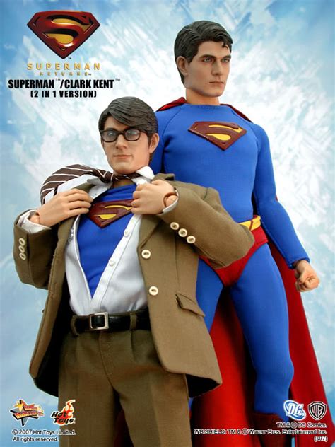 Hot Toys Mms Superman Returns Superman Clark Kent In Version Hot Toys Complete