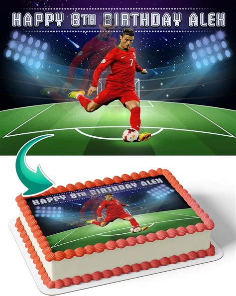 Amazon Cakecery Ronaldo Cr Star Soccer Edible Cake Image Topper