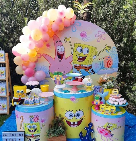 Decoração De Aniversário Do Bob Esponja - DECORAÇÃO BOB ESPONJA | Festa de aniversário do bob esponja ...