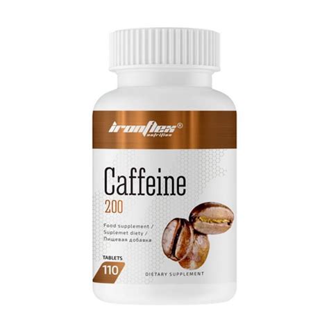 ᐉ Кофеин IronFlex Caffeine 200 мг 110 капс. (10942-01) • Купить в Киеве ...