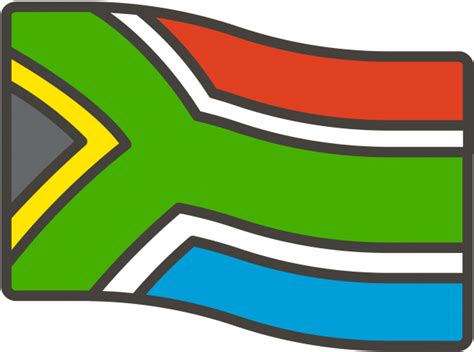 South Africa Flag Emoji Graphic Design Clipart Full Size Clipart