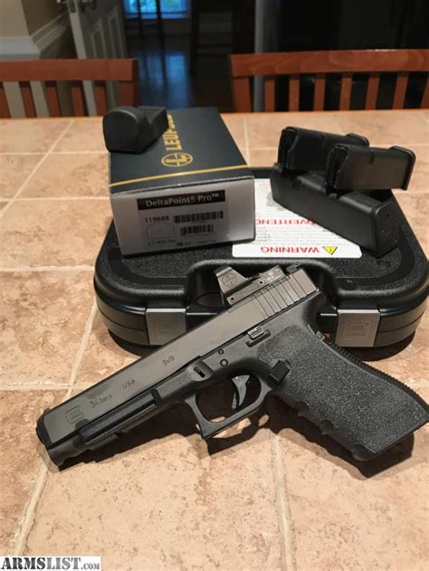 ARMSLIST For Sale Glock 34 Gen 4 MOS W Leupold Delta Point Pro