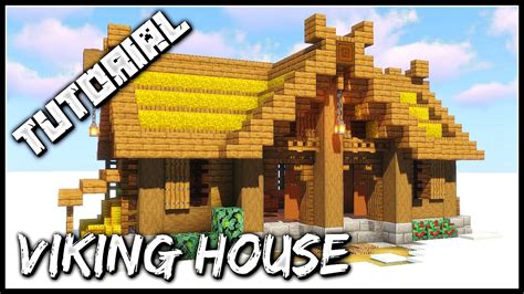 How To Build A Viking House Minecraft Tutorial Youtube