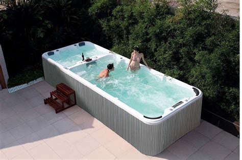 Garden Freestanding Fiberglass Swim Spa Shell Sex Swimming Pool