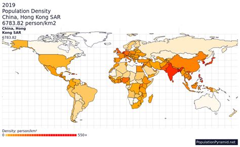 Population Density China Hong Kong Sar 2019