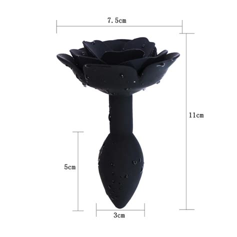 DB019 Plug Anal Em Silicone Formato De Flor Tamanho P Libb Sex Toys Importadora