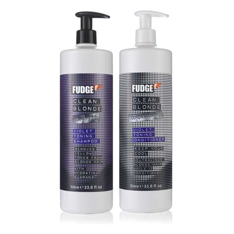 Fudge Clean Blonde Violet Shampoo Conditioner 1000ml BNIKONN
