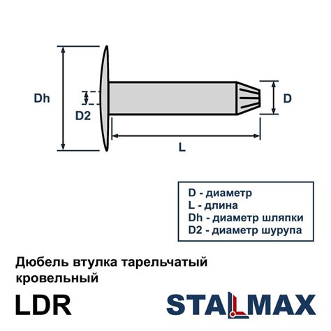 Купить кровельный дюбель STALMAX LDR 200мм | оптом в Snabline
