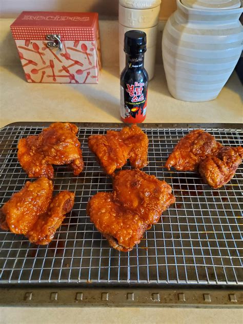 Made some spicy fried chicken with Samyang sauce! : r/spicy 