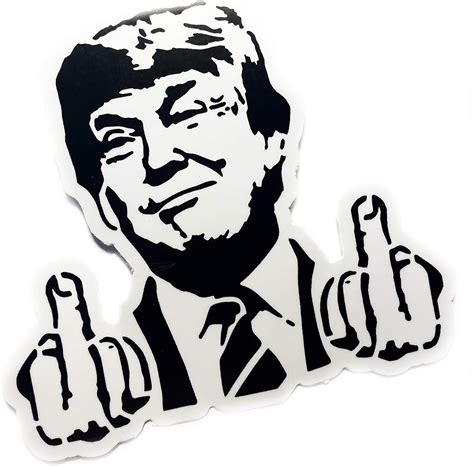 Amazon Trump Fuck Off Middle Fingers X Middle Fingers X Vinyl Decal