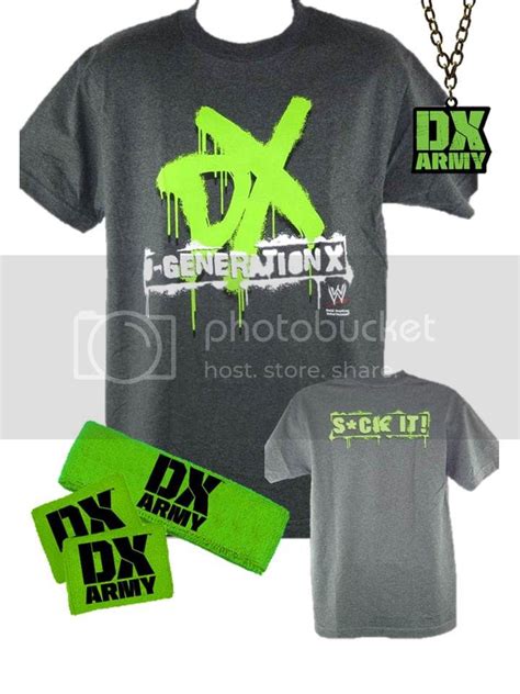 dx army  generation  costume  shirt headband armband pendant wwe