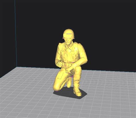 Stl File Kneeling Soldier Kneeling Soldier 🧎 ・3d Printing Model To