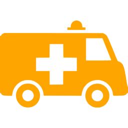 Orange ambulance icon - Free orange ambulance icons