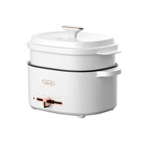 Jual Deerma Dg Versatile Electric Hot Pot Stew Pan Steam Cookware Skillet Non Stick L Panci