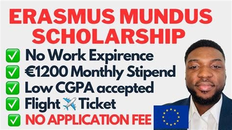 How To Apply For Fully Funded Erasmus Mundus Scholarship Youtube