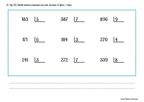 Dividir Por Cifra Educaci N Primaria