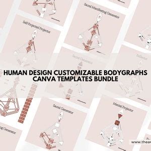 HD ULTIMATE BUNDLE Human Design Canva Templates Customizable